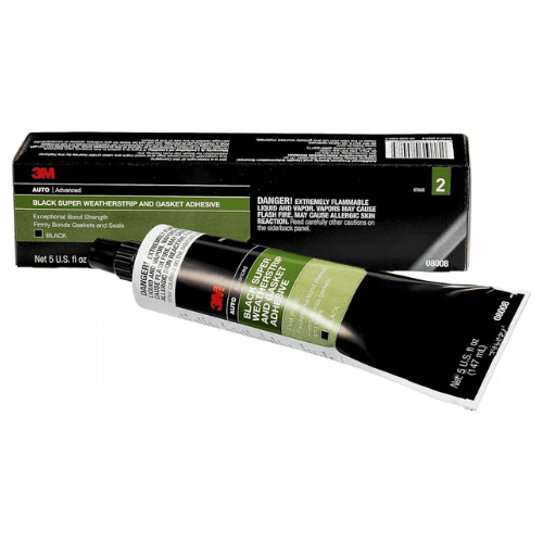 3M™ 08008 Black Super Weatherstrip and Gasket Adhesive 5 oz Tube - 8008 - Eagle National Supply