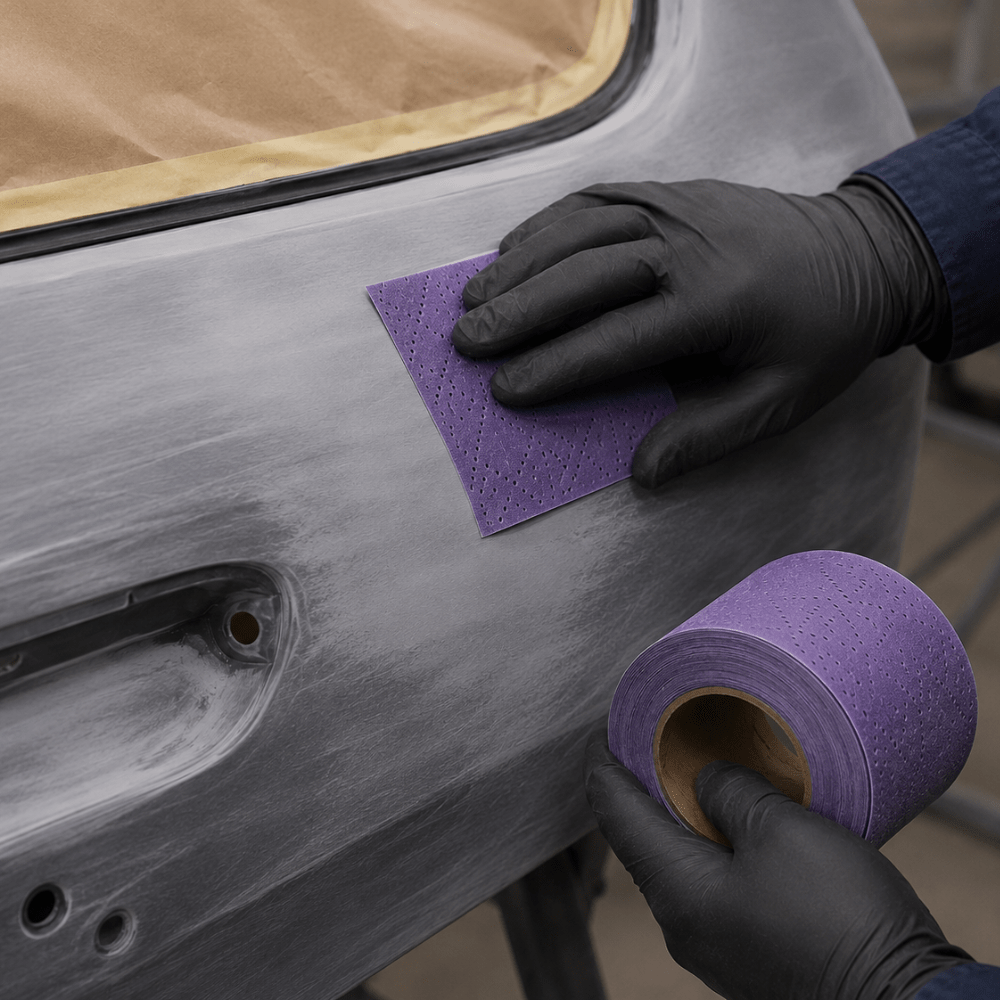 3M Cubitron™ II 320 Grit Multi-Hole Purple Sanding Sheet Roll #34449