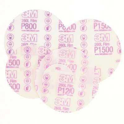 3M™ Hookit 6 in Gold Abrasive Disc 00975, 320 Grit, Box of 100