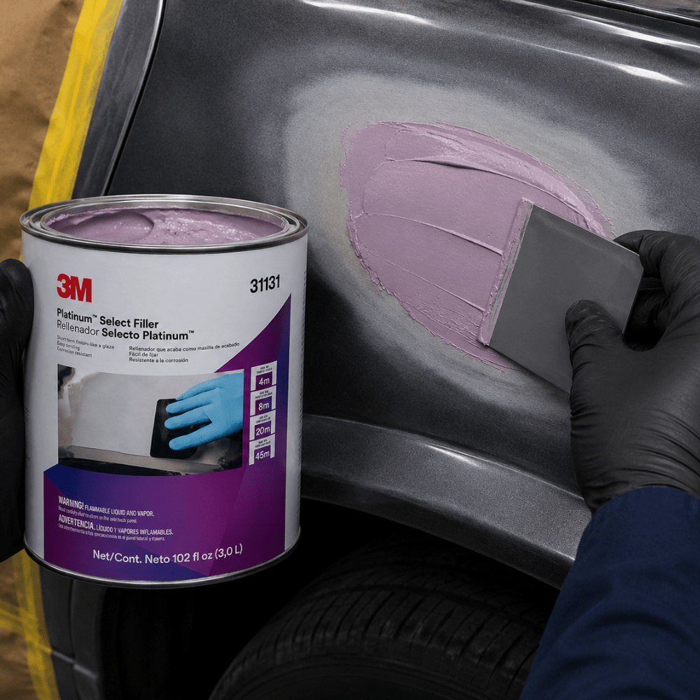 3M™ Platinum™ 31131 Body Filler, 1 gal Can, Lavender