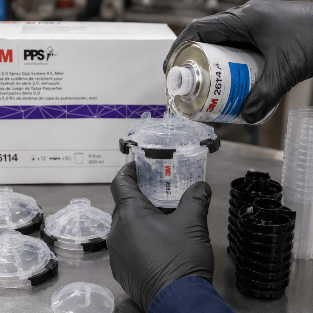 3M™ PPS™ 2.0 6.8 oz Mini Lid and Liner Kit, 26114, 200 Micron Filter