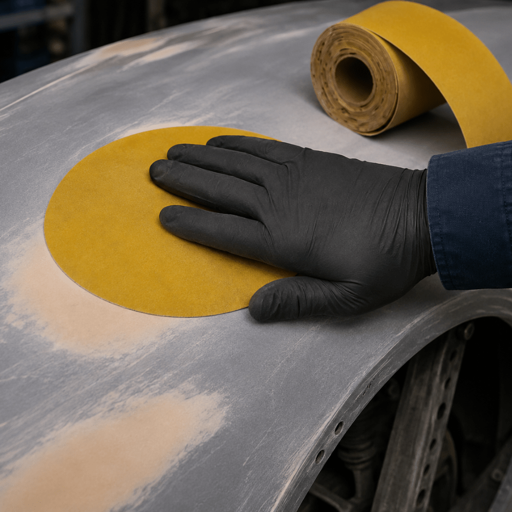 3M™ Stikit™ 6 in Gold Abrasive Disc Roll, No Hole | 100 per Roll