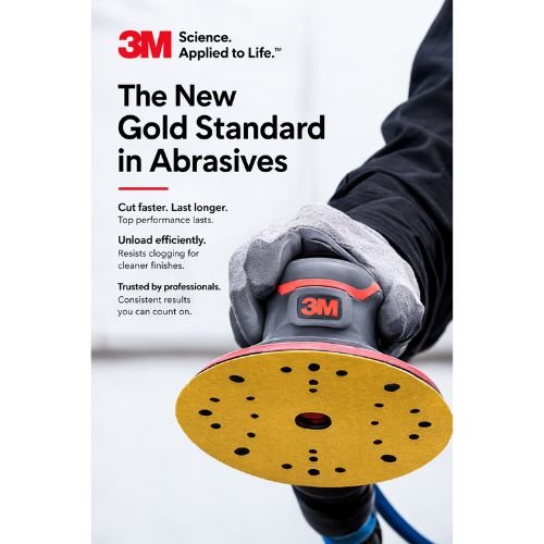 3M™ Stikit™ 6 in Gold Abrasive Disc Roll, No Hole | 100 per Roll