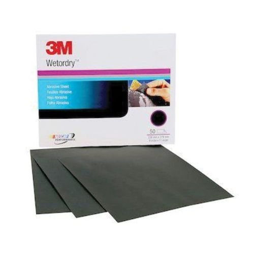 3M Wetordry 02038 400 Grit Abrasive Sheeting | 9"x11" | Case of 50
