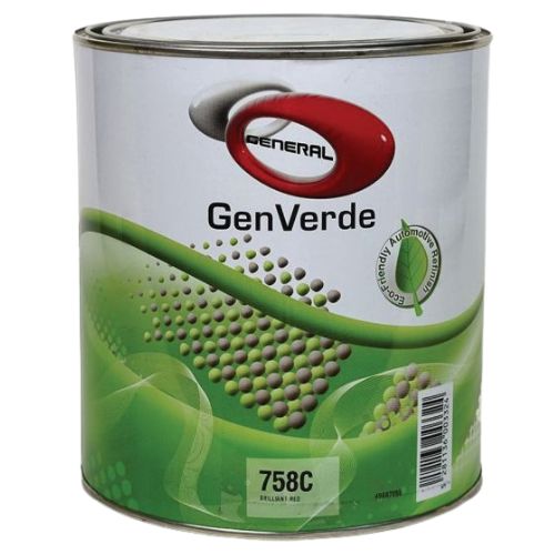 GenVerde 758C Brilliant Red Basecoat Toner, 1 Liter