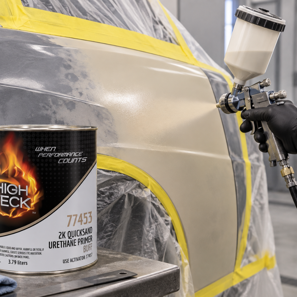 High Teck 77453 Buff 2K Quicksand Urethane Primer, Gallon