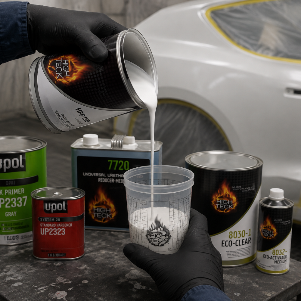 Complete Paint, Primer, and Clearcoat Gallon Kit,  Frost White GM 8624