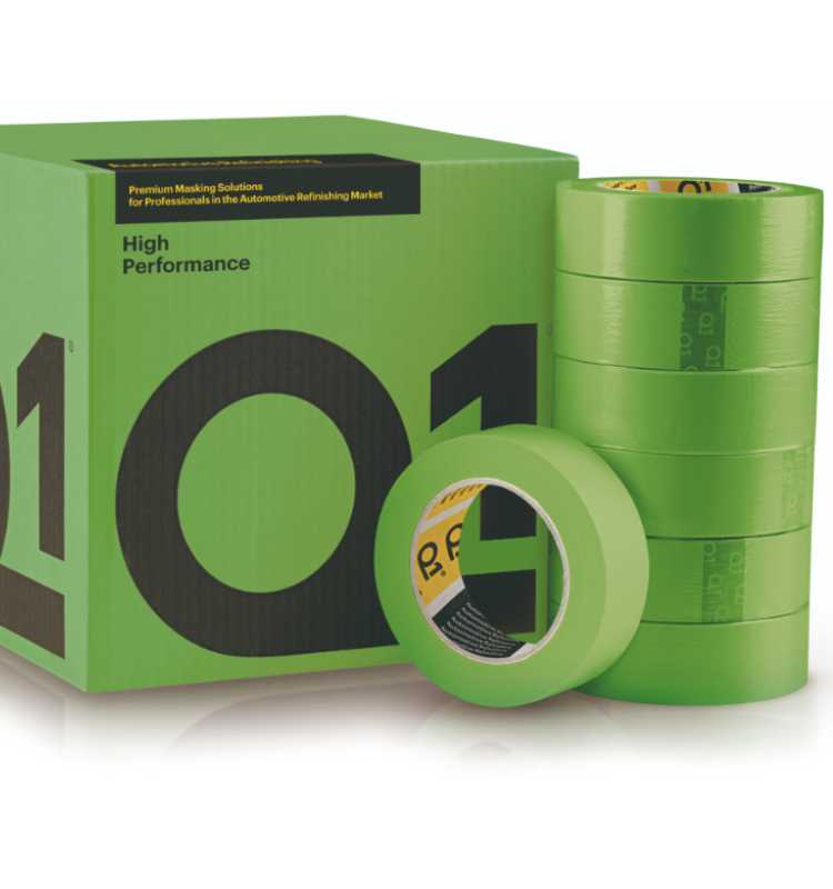 Q1 Green Automotive Masking Tape High Temp and UV resistance
