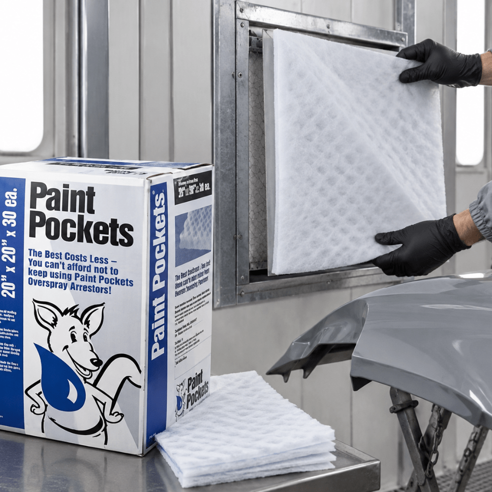 AFC PPW2020 Paint Pocket Booth Filter, 20x20x1.5 in, Case of 30