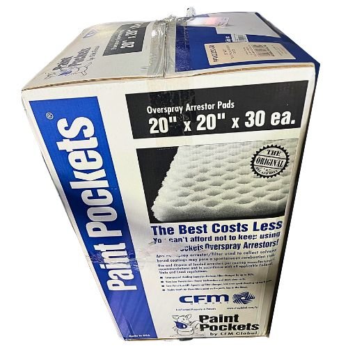 AFC PPW2020 Paint Pocket Booth Filter, 20x20x1.5 in, Case of 30 - PPW2020 - 30 - Eagle National Supply