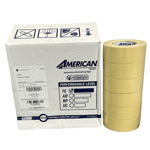 American PG27 2" High Temp Beige Masking Tape, Case of 24 Rolls - PG27 - 2 - Eagle National Supply