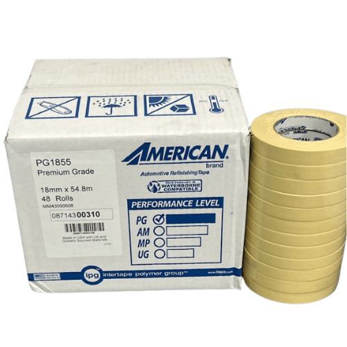 American® PG27 - 3/4" High Temp Beige Masking Tape, Case of 48 - PG27 - 3/4 - Eagle National Supply