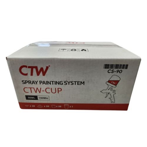 CTW CS - 90ml (3 oz) Disposable Paint Cup System, 50 pc Lid/Liner Kit - CS - 90 - Eagle National Supply