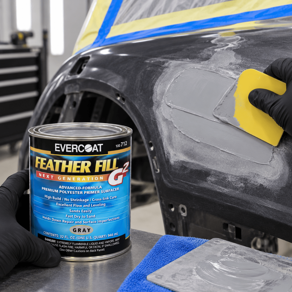 EVERCOAT® FEATHER FILL G2 100712 Polyester Primer Surfacer, 1 Qt