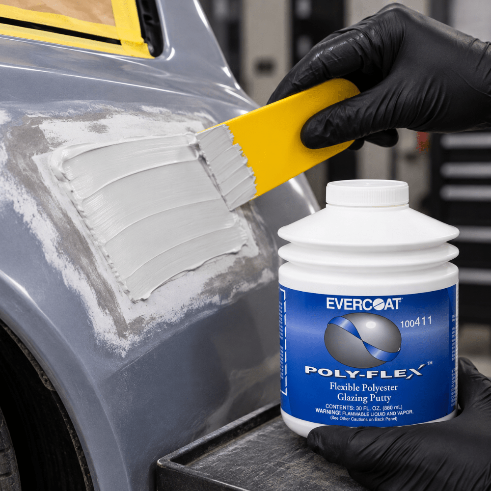 EVERCOAT® POLY-FLEX™ 100411 Polyester Glazing Putty, 30 oz Pumptainer