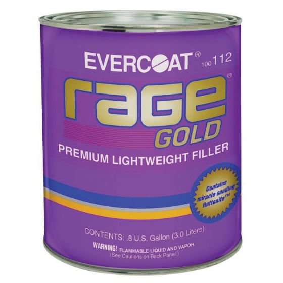 EVERCOAT Rage Gold 100112 Lightweight Gray Body Filler, 3 L Can -112---Eagle National Supply