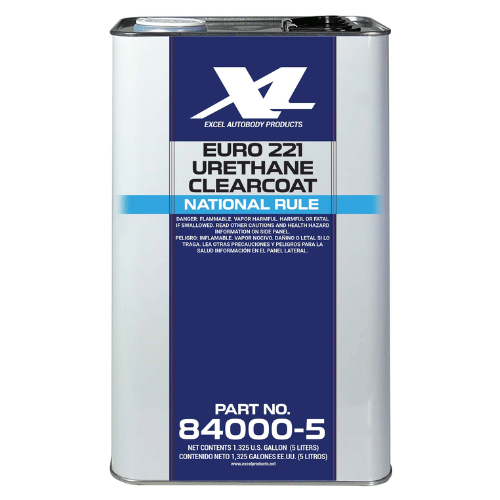 Excel 84000 Euro 221 2:1 Production Clearcoat, 5 Liter - 84000 - 5 - Eagle National Supply