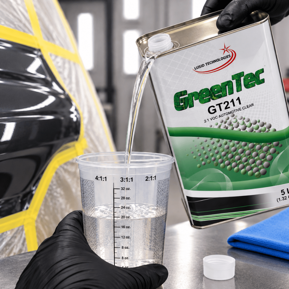 GreenTec GT2115L Premium 2:1 Low VOC Euro Style Automotive Clearcoat, 5 L