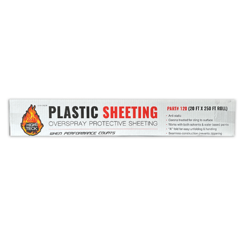 High Teck 120 Plastic Masking Sheeting, 20 ft x 250 ft - HIT - 120 - Eagle National Supply