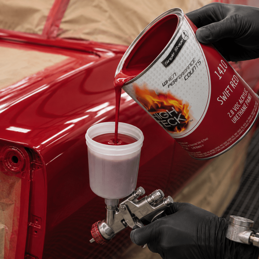 High Teck 1410 Swift Red Single Stage Paint, 1 Gallon