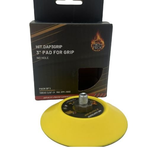 High Teck 3" Dia Velcro Backup Pad for Palm Sander | 5/16"-24 Thread