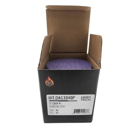 High Teck 3 Inch Purple Ceramic Grip Sanding Disc | 50 pk