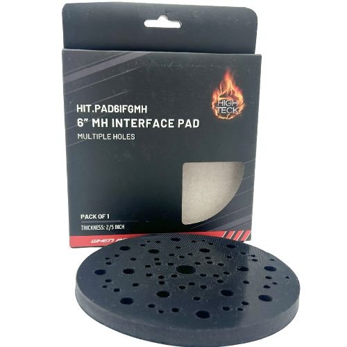High Teck 6" Dia Multi-Hole Velcro Interface Pad for Palm Sander