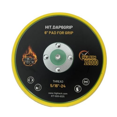 High Teck 6" Dia Velcro Backup Pad for Palm Sander | 5/16-24 Thread