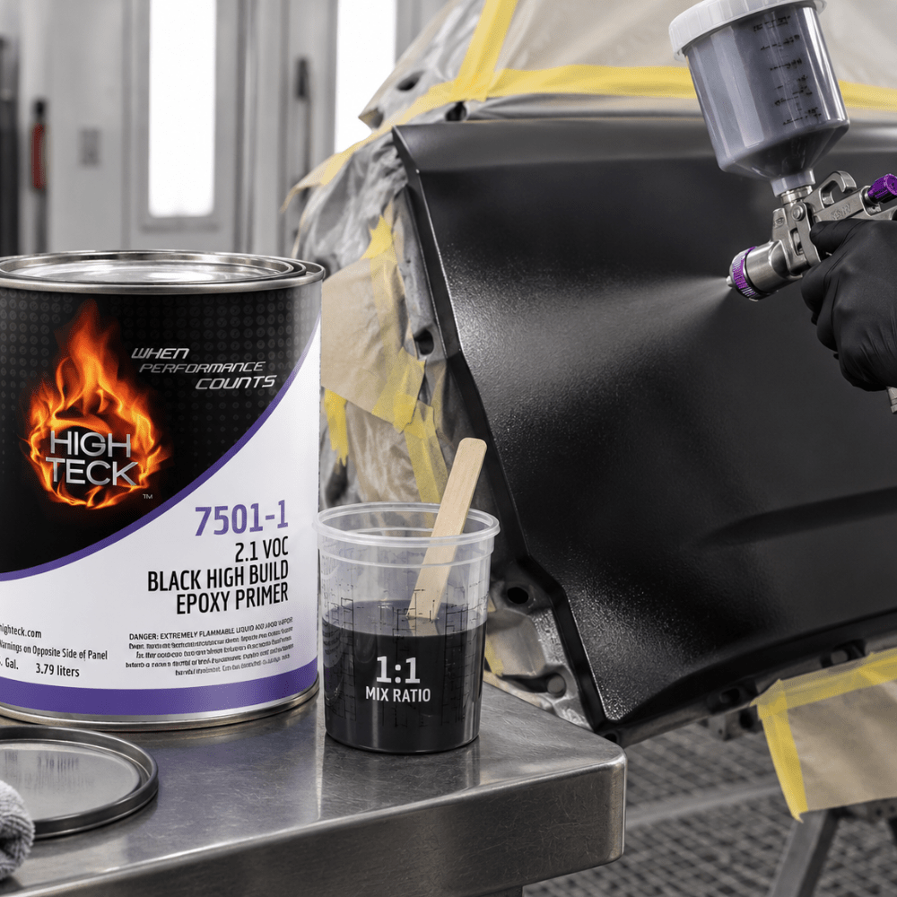 High Teck 7501 Black 2K Epoxy Primer 1:1 Mix, Gallon