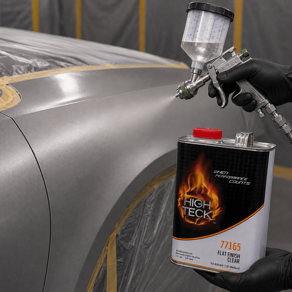 High Teck 77165 6:1 Flat Finish Urethane Clearcoat, Gallon