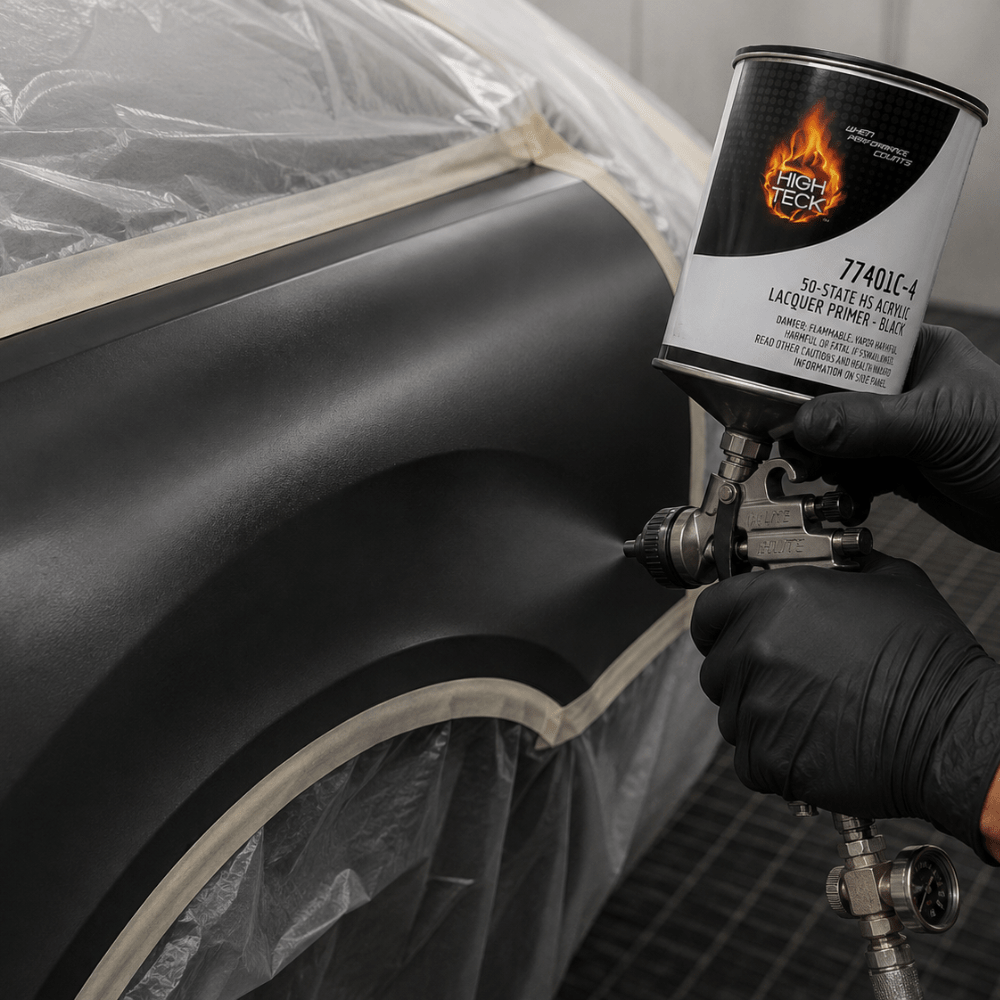 High Teck 77401 Black Lacquer Primer Surfacer, Qt