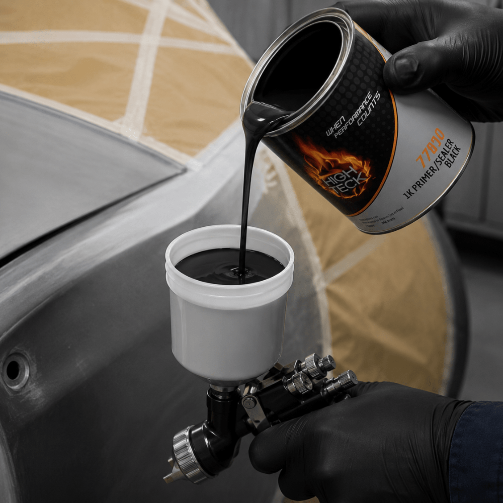 High Teck 77850 Black 1K Primer Sealer, Quart
