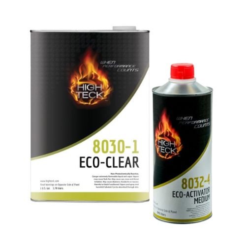 High Teck 8030 Gallon Eco - Clear + 8032 Medium Activator Kit - 8030 - 1+8032 - 4 - Eagle National Supply