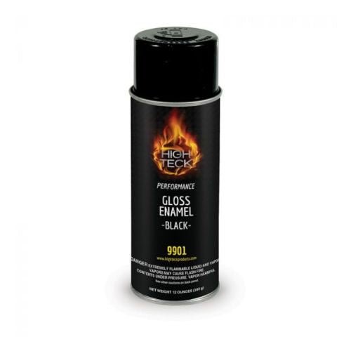 High Teck 9901 Gloss Enamel - Black 12 oz Aerosol, Box of 6 - 9901 - CASE - Eagle National Supply