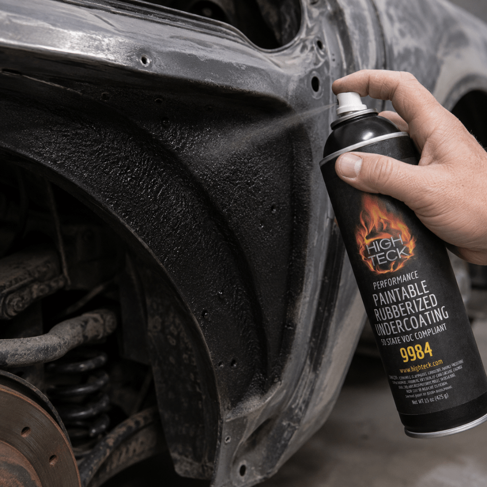 High Teck 9984 Paintable Rubberized Black Undercoat, 15 oz