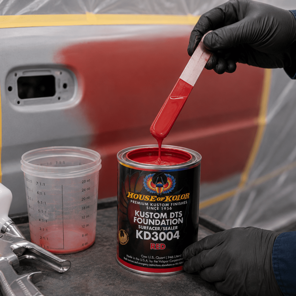 HOUSE OF KOLOR KD3004 Red DTS Primer Surfacer/Sealer, Qt