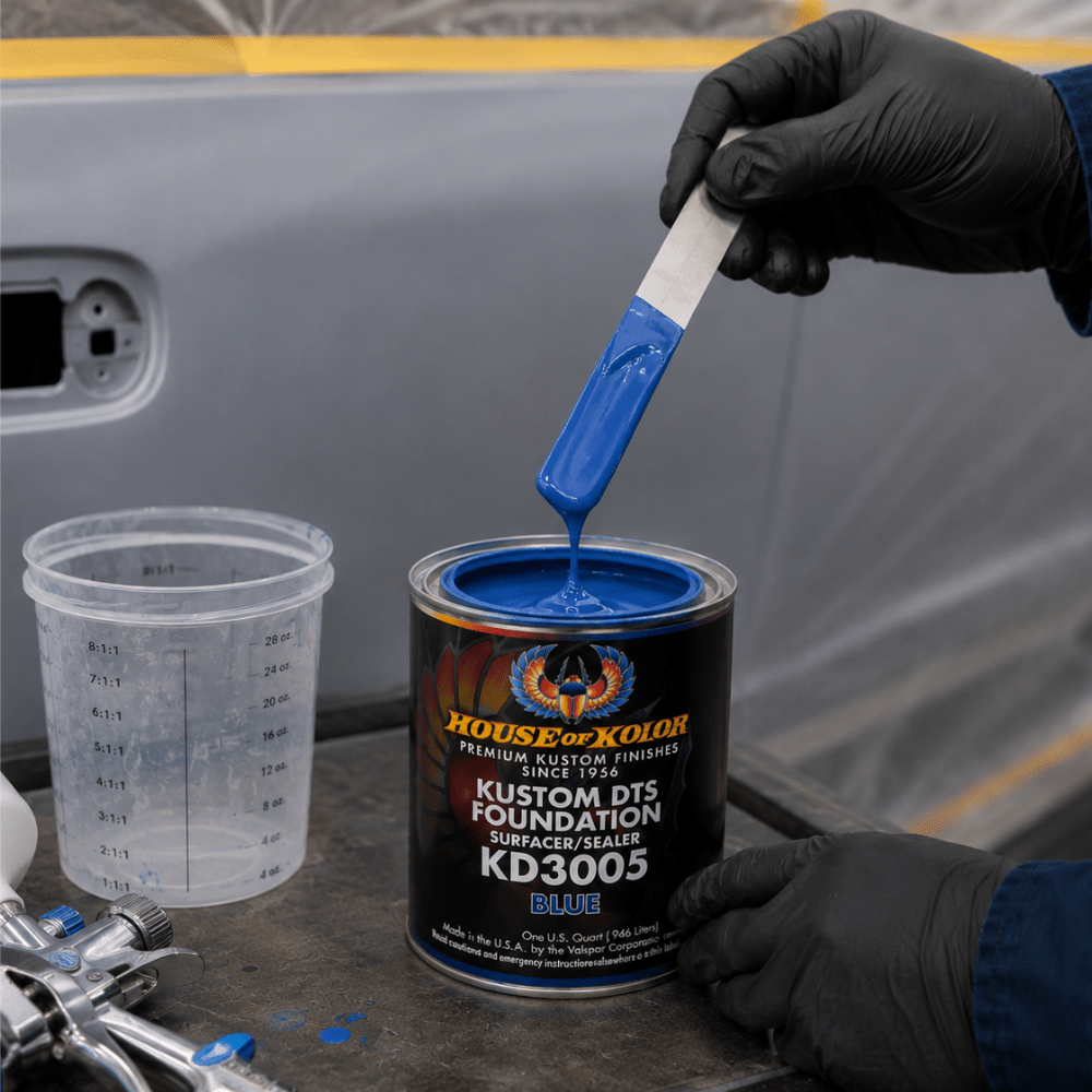 HOUSE OF KOLOR KD3005 Blue DTS Primer Surfacer/Sealer, Qt