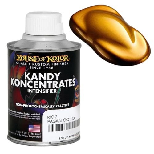 House of Kolor KK12 Pagan Gold Kandy Koncentrate Basecoat, 8 oz - KK12 - C02 - Eagle National Supply