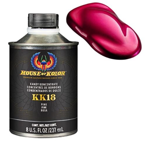 House of Kolor KK18 Pink Kandy Koncentrate Basecoat, 8 oz