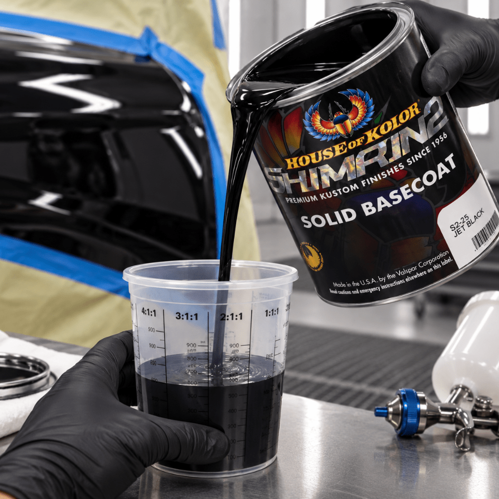 HOUSE OF KOLOR S2-25 Jet Black Universal Basecoat I Gallon