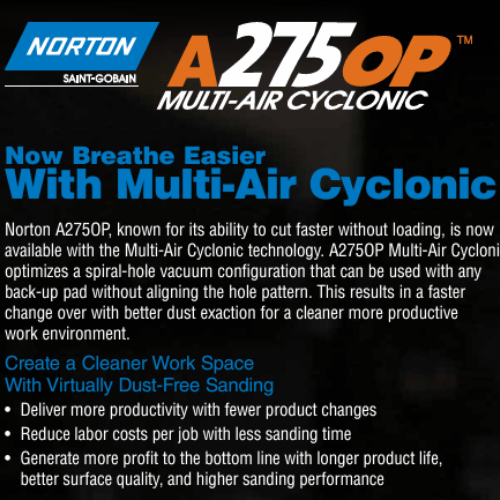 Norton 90510 Cyclonic 6 in 400 Grit NorGrip Sanding Disc, 100 pk - 90510 - Eagle National Supply