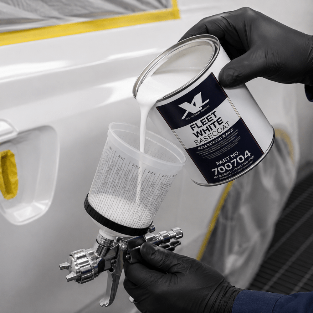 Olympic White GM 8624 Basecoat Paint, Quart, Excel 700704