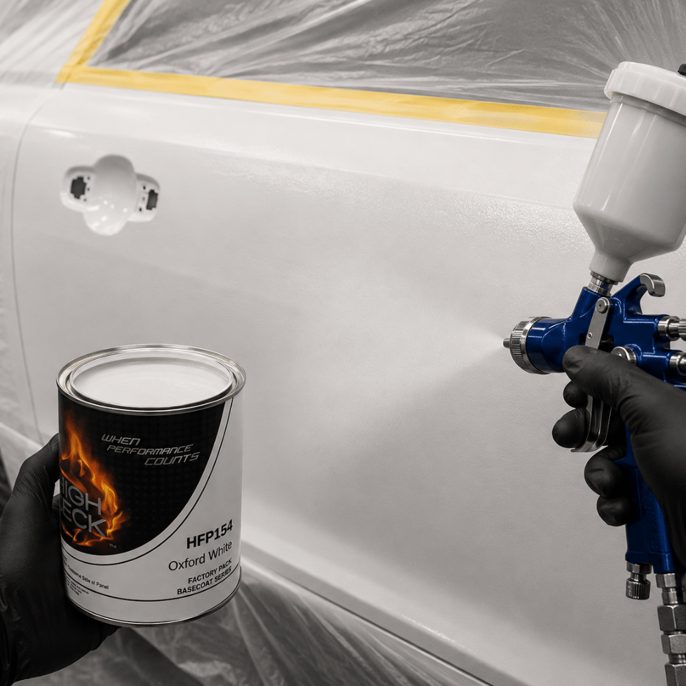 Oxford White Ford YZ/Z1 Basecoat Paint, Quart, High Teck HFP154
