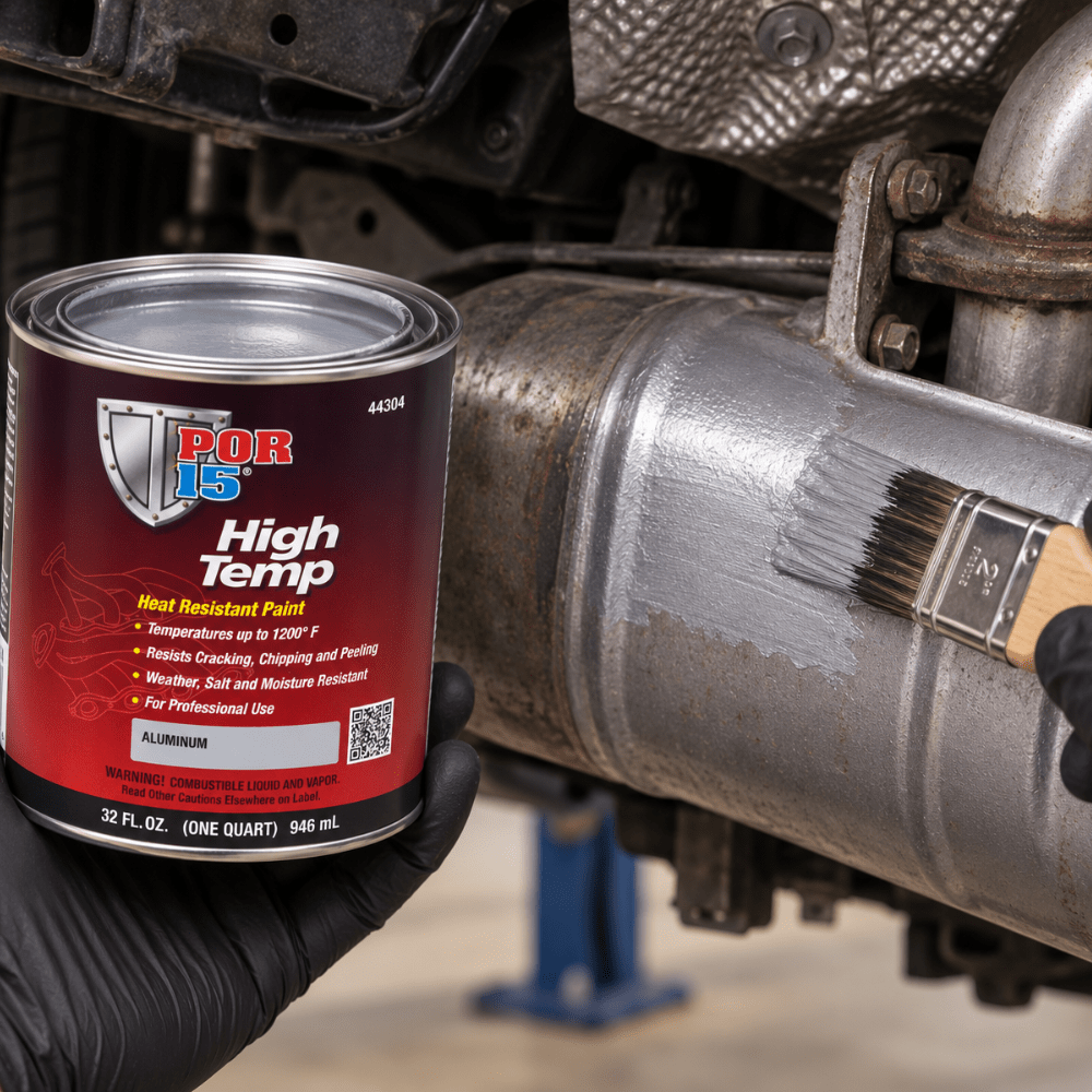 POR-15® 44304 Quart Aluminum High Temperature Paint