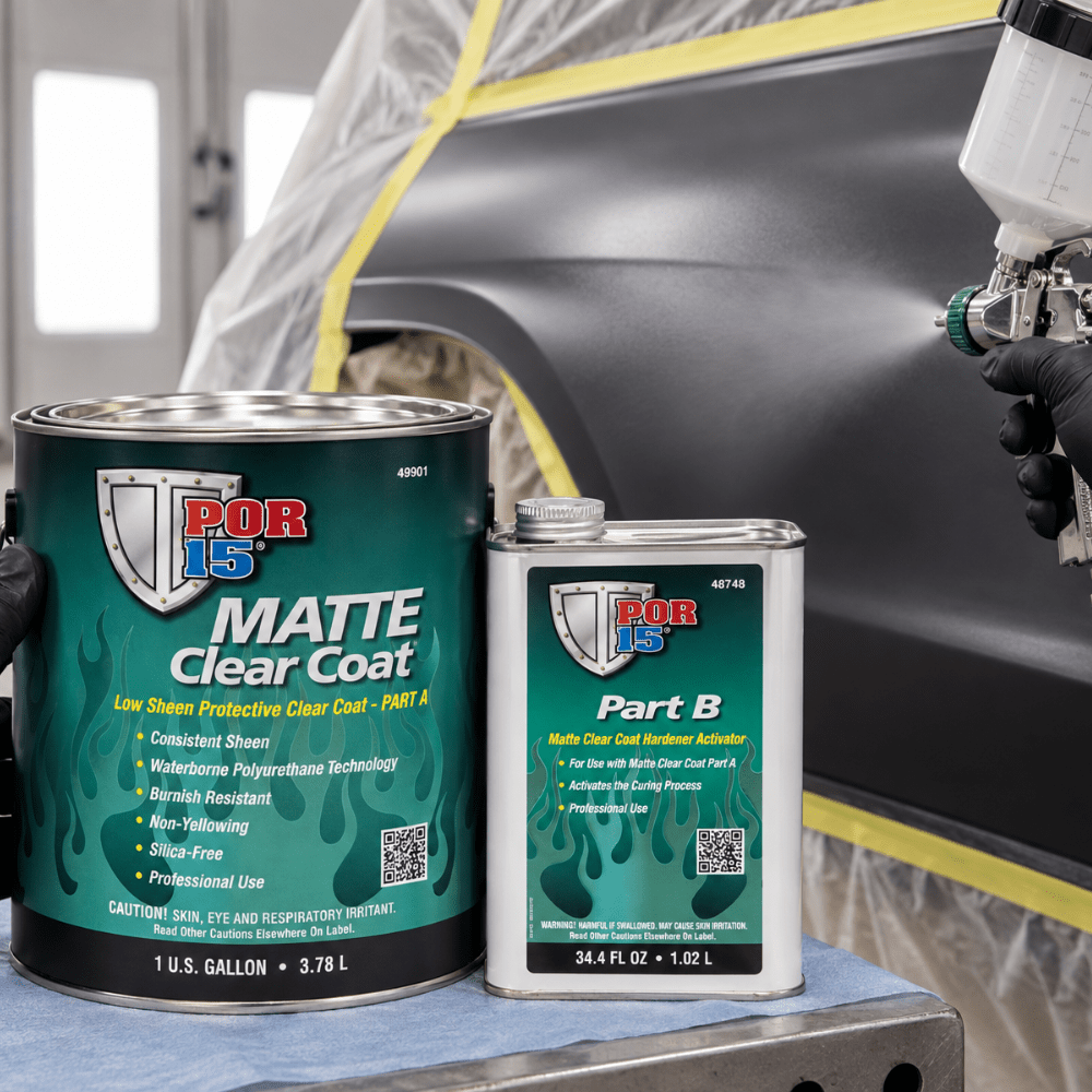 POR-15® 44901 2-Component Protective Clearcoat Matte Finish, 1 gal