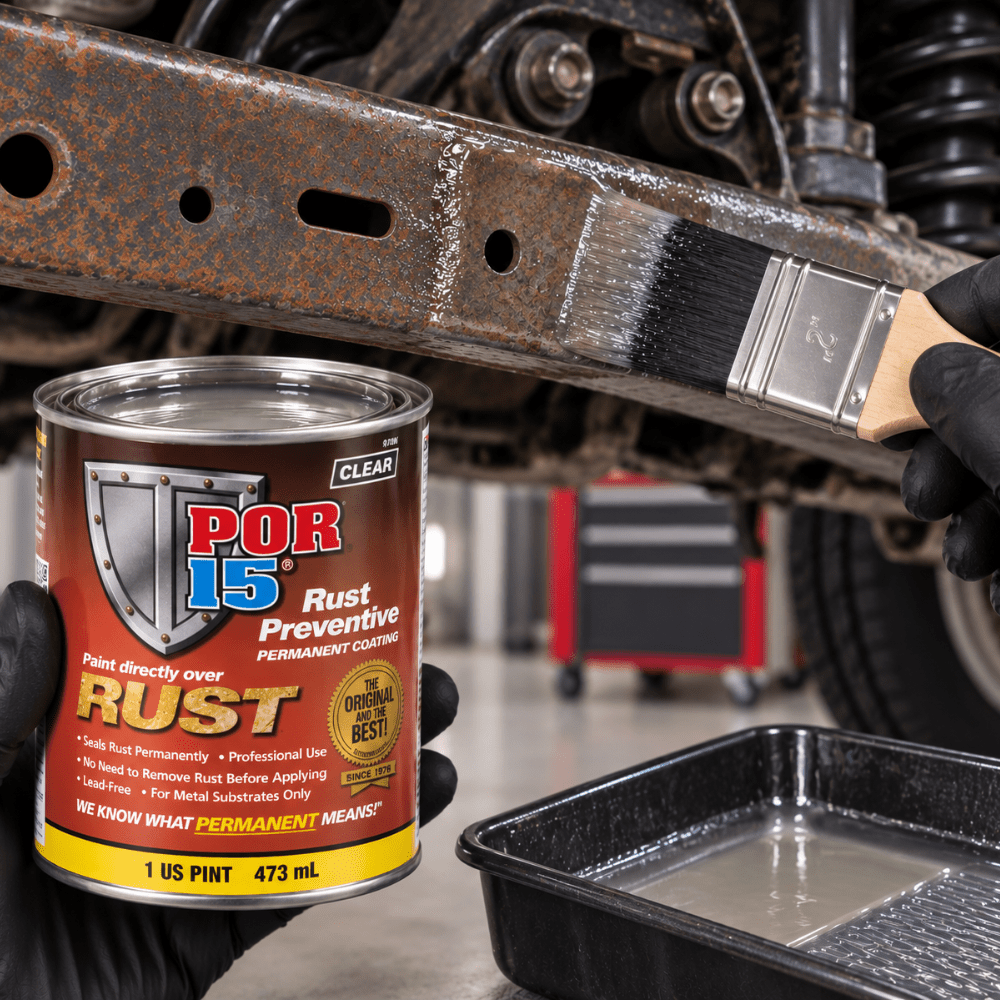 POR-15® 45108 Clear Rust Preventive Coating, 1 Pt