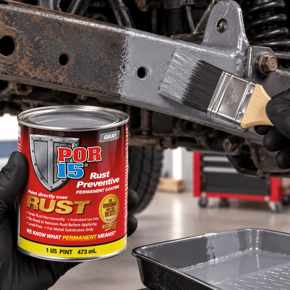 POR-15® 45208 Gray Rust Preventive Coating, 1 Pt