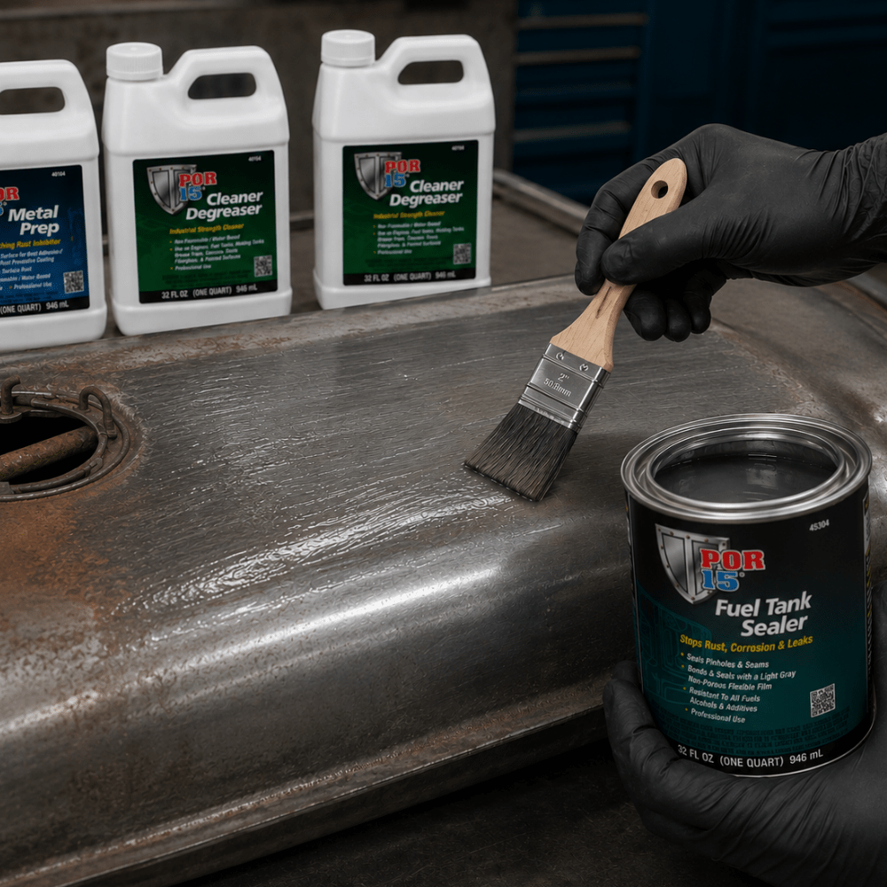 POR-15® 49239 Auto Fuel Tank Repair Quart Kit