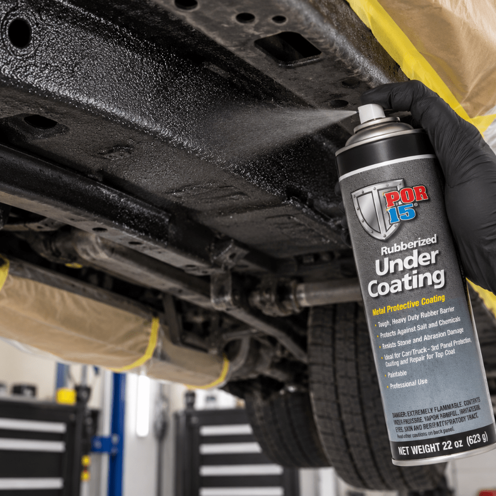 POR-15® 49308 Black Rubberized Under Coating, 22 oz Aerosol