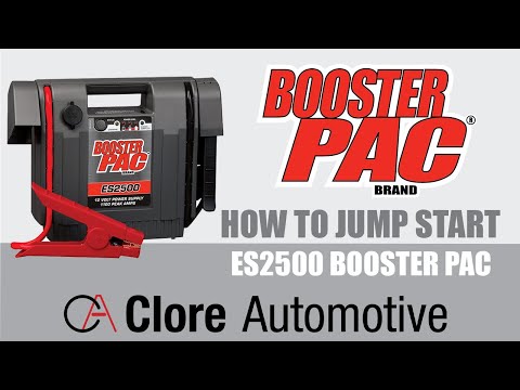 How to jump start your vehicle using the Clore Automotive ES2500 jump starter